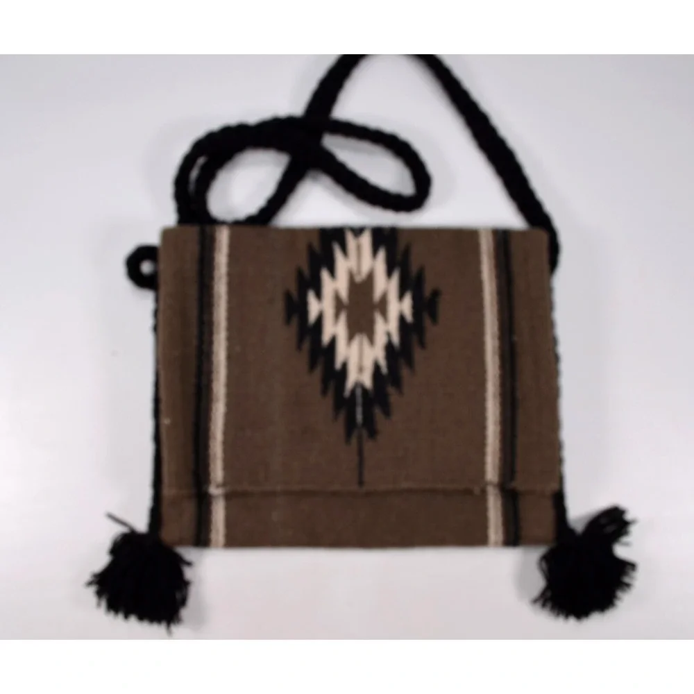 Wool Saddle Blanket Tote Bag Purse Southwest Western‎ Aztec 14